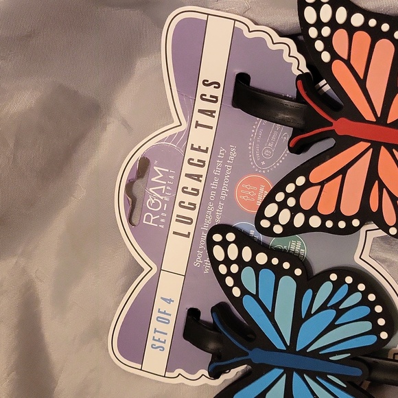 Roam 4pc luggage tag butterfly 🦋 - Picture 4 of 4